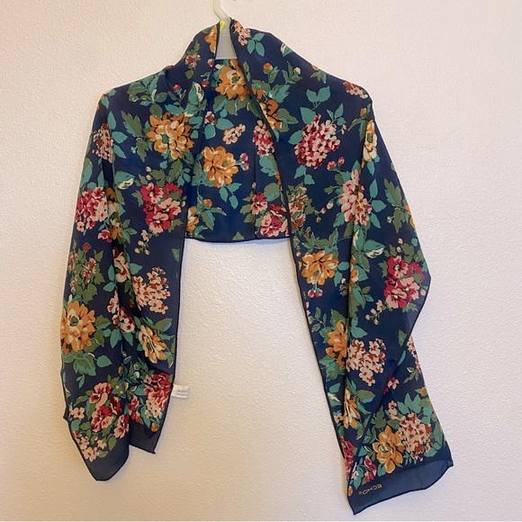 Echo New York silk floral scarf - Picture 2 of 8